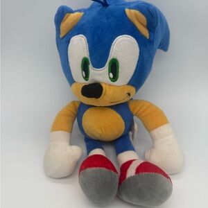 Sega Sonic the Hedgehog Small 10 inch Plush Stuffed Animal Doll with Loop EUC